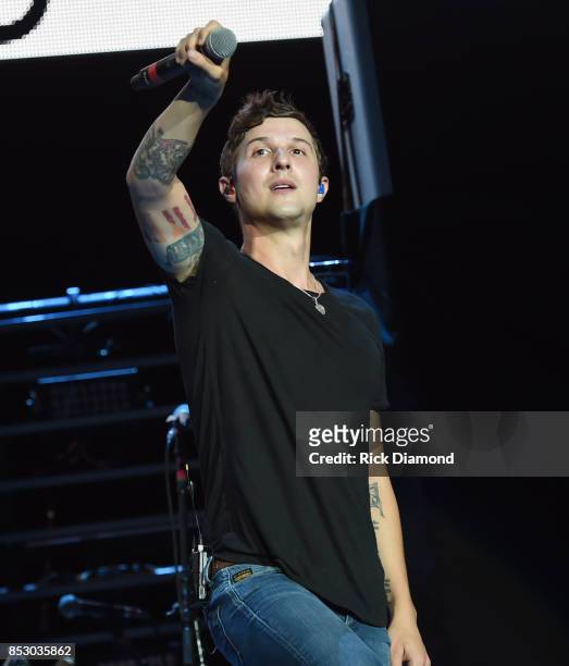 Singer/Songwriter Ryan Follese performs during Sam Hunt 15 In A 30 Tour Featuring Maren Morris, Chris Janson and Ryan Folleseat Ascend Amphitheater...