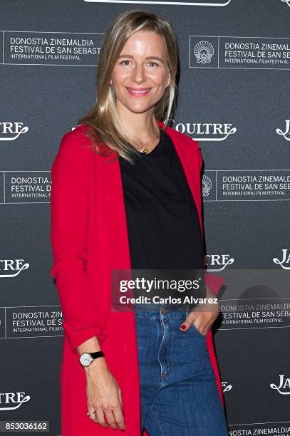 Maria Leon attends the Jaeger-LeCoultre and Aladina Foundation presentation at the Maria Cristina Hotel during the 65th San Sebastian International...