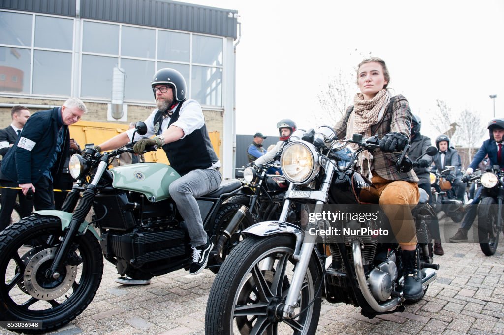 Annual 'Distinguished Gentleman's Ride' in Amsterdam