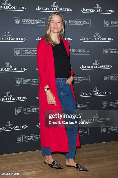 Maria Leon attends the Jaeger-LeCoultre and Aladina Foundation presentation at the Maria Cristina Hotel during the 65th San Sebastian International...