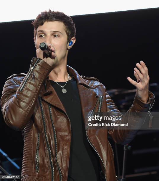 Singer/Songwriter Ryan Follese performs during Sam Hunt 15 In A 30 Tour Featuring Maren Morris, Chris Janson and Ryan Folleseat Ascend Amphitheater...