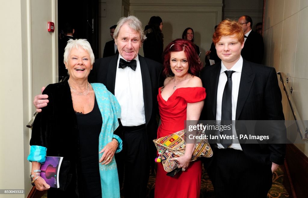 Finty Royle Judi Dench with David Mills her daughter Finty Williams and grandson ...