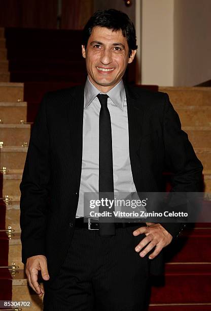 Emilio Solfrizzi attends the "2009 Oscar TV" Photocall held at Hotel Londra on March 08, 2009 in Sanremo, Italy.