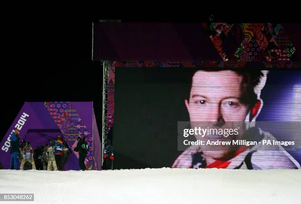 S Shaun White in the mens final of the Snowboard Mens Halfpipe during the 2014 Sochi Olympic Games in Krasnaya Polyana, Russia.