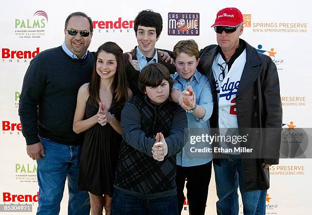 Executive producer Wayne Morris, actress Emma Lockhart, actors Austin Rogers , Josh Flitter and Reed Alexander and director David M. Evans arrive at...