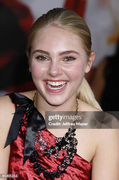 AnnaSophia Robb arrives at the Los Angeles Premiere of "High School Musical 3" at the Galen Center at the University Of Southern California on...