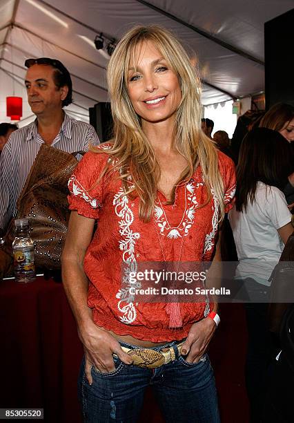 Actress Heather Thomas attends the 7th annual Stuart House Benefit held by John Varvatos and Converse at John Varvatos Boutique on March 8, 2009 in...