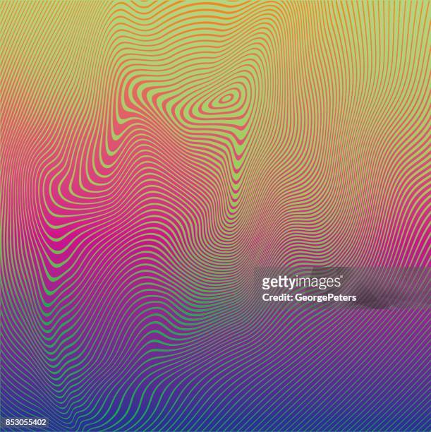 rippled halftone pattern abstract background - trippy stock illustrations