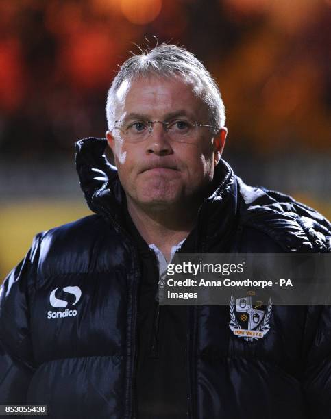 Port Vale manager Micky Adams during the Sky Bet League One match at the Coral Windows Stadiums, Bradford.