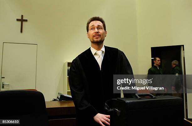 State prosecutor Thomas Steinkraus-Koch is pictured in court on March 9, 2009 in Munich, Germany. Helg Sgarbi has been charged with blackmailing a...