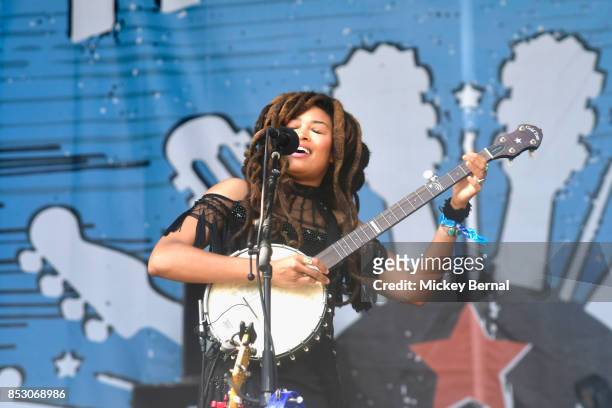 Valerie June performs during Pilgrimage Music & Cultural Festival on September 24, 2017 in Franklin, Tennessee.