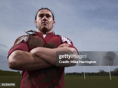 Strong Rugby Player In Pitch High-Res Stock Photo - Getty Images