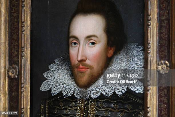 Newly Identified Portrait Of William Shakespeare Is Unveiled, News Photo