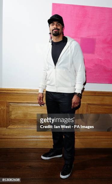 David Haye attending a celebrity music screening of Ride Along at The Soho Hotel, London.