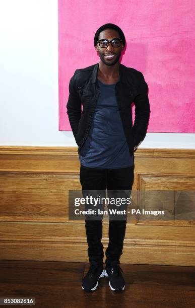 Tinie Tempah attending a celebrity music screening of Ride Along at The Soho Hotel, London.