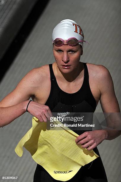 Kirsty Coventry during day three of the 2009 USA Swimming Austin Grand Prix on March 7, 2009 at the Lee and Joe Jamail Texas Swimming Center in...