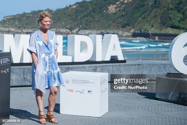 Actress Melanie Thierry attends 'La Douleur/ Memoir Of Pain' photocall during 65th San Sebastian Film Festival on September 23, 2017 in San...