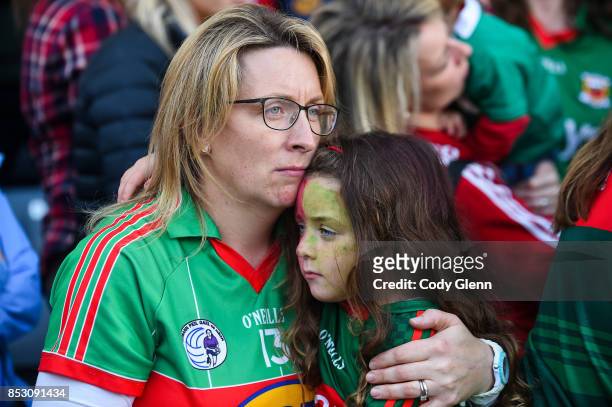 Dublin , Ireland - 24 September 2017; Mayo supporters following the TG4 Ladies Football All-Ireland Senior Championship Final match between Dublin...
