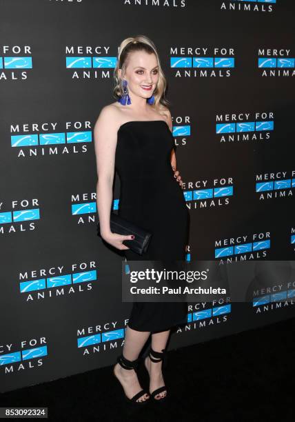 Actress Evanna Lynch attends the Mercy For Animals' Annual Hidden Heroes Gala at Vibiana on September 23, 2017 in Los Angeles, California.