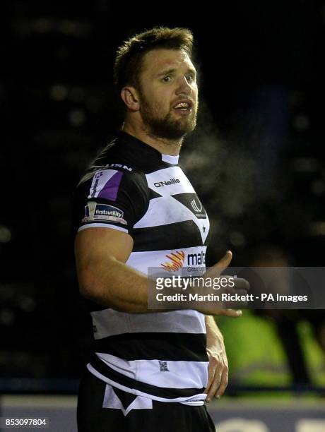 Widnes Vikings Paul Clough makes his debut against Huddersfield Giants, during the First Utility Super League match at the Select Security Stadium,...