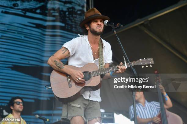 Langhorne Slim performs during Pilgrimage Music & Cultural Festival on September 24, 2017 in Franklin, Tennessee.