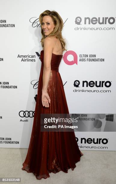 Sheryl Crow arrives for the Elton John AIDS Foundation's 22nd annual Academy Awards Viewing Party at West Hollywood Park in Los Angeles.