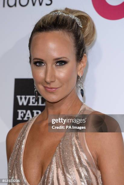 Lady Victoria Hervey arrives for the Elton John AIDS Foundation's 22nd annual Academy Awards Viewing Party at West Hollywood Park in Los Angeles.