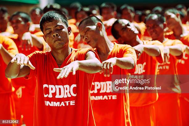 Inmates dancing at CPDRC Prison. The Inmates Dance Training & Show is a rehabilitation program at the prison that has attracted a lot of attention in...
