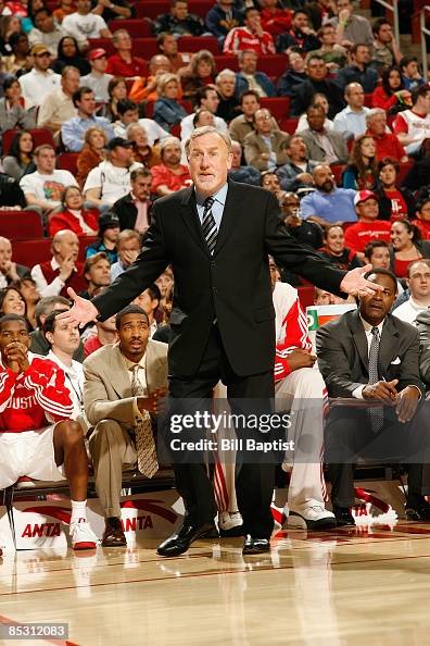Coach Rockets Springfield Head Coach Rick Adelman of the Houston Rockets watches from the... News ...