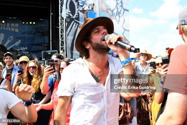 Langhorne Slim performs at Pilgrimage Music & Cultural Festival on September 24, 2017 in Franklin, Tennessee.