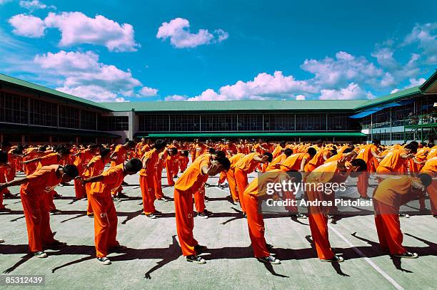 Inmates dancing at CPDRC Prison. The Inmates Dance Training & Show is a rehabilitation program at the prison that has attracted a lot of attention in...