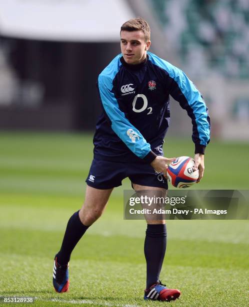 England's George Ford during the Captain's Run at Twickenham, London.