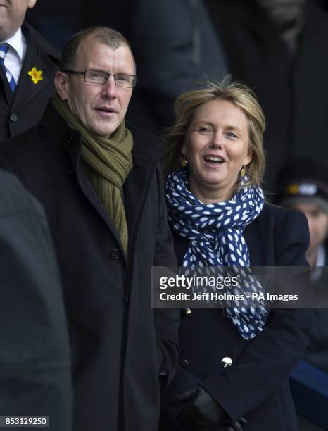 Scottish FA chief Executive Stewart Regan watches during the William Hill Scottish Cup Quarter Final match at Starks Park, Kirkcaldy.