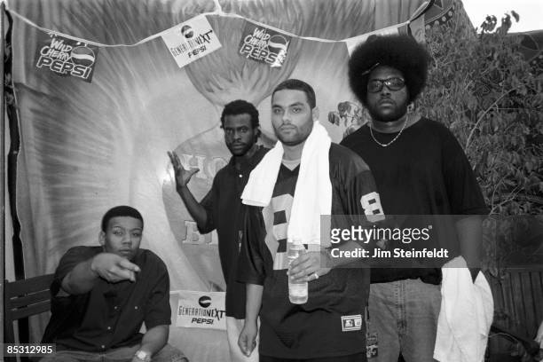 The Roots perform at the Universal Amphitheatre on the Smokin' Grooves Tour in Los Angeles, California on July 30, 1997.