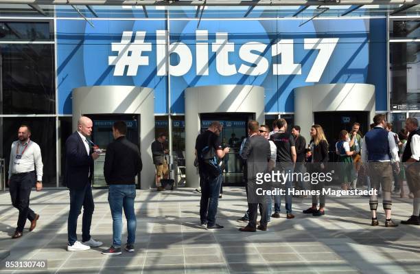 General view during the 'Bits & Pretzels Founders Festival' at ICM Munich on September 24, 2017 in Munich, Germany.