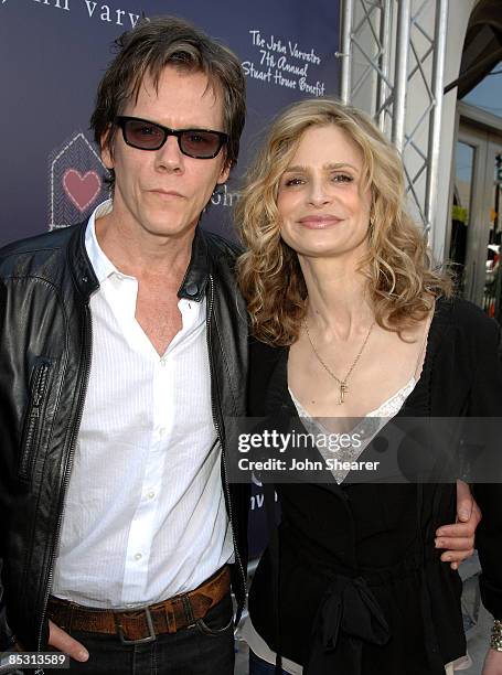 Actors Kevin Bacon and wife Kyra Sedgwick arrive at the 7th annual Stuart House Benefit held by John Varvatos and Converse at John Varvatos Boutique...