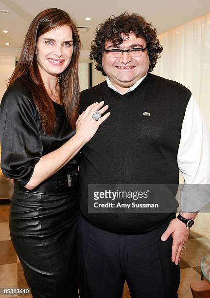 Actress Brooke Shields and jewelry designer Sevan attend the Sevan luncheon at Barneys New York on March 9, 2009 in New York City.