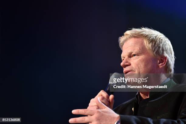 Oliver Kahn during the 'Bits & Pretzels Founders Festival' at ICM Munich on September 24, 2017 in Munich, Germany.