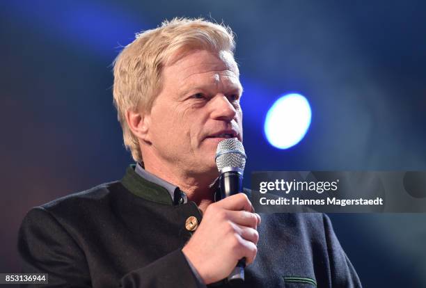 Oliver Kahn during the 'Bits & Pretzels Founders Festival' at ICM Munich on September 24, 2017 in Munich, Germany.