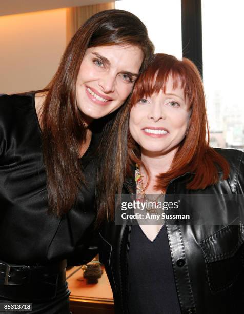Actress Brooke Shields and Dr. Patricia Wexler attend the Sevan luncheon at Barneys New York on March 9, 2009 in New York City.
