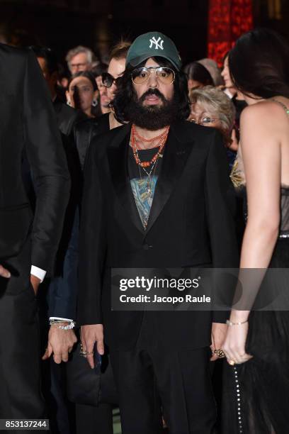 Alessandro Michele attends the Green Carpet Fashion Awards Italia 2017 during Milan Fashion Week Spring/Summer 2018 on September 24, 2017 in Milan,...