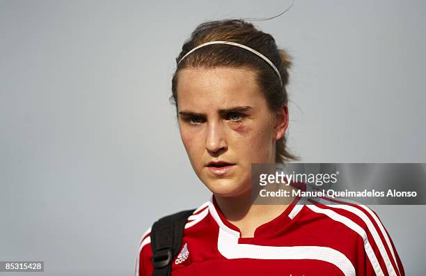 Valeria Kleiner of Germany looks on before the U19 women international friendly match between Italy and Germany on March 9, 2009 in La Manga, Spain....