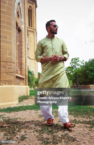 middle eastern india pakistan men's wear style - pakistani culture stock pictures, royalty-free photos & images