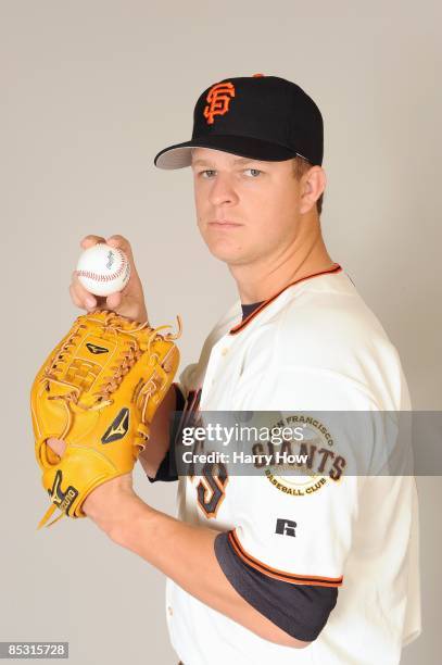 Matt Cain of the San Francisco Giants poses during photo day at Scottsdale Stadium on February 23, 2009 in Scottsdale, Arizona.