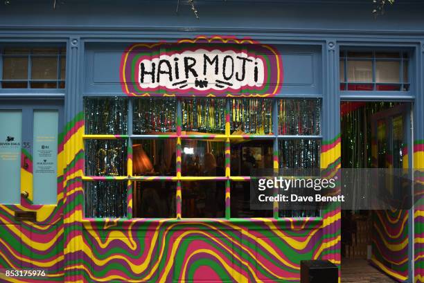 General view of the atmosphere at the launch of Hairmoji presented by Bleach London on September 24, 2017 in London, England.