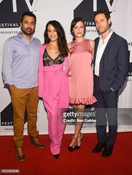 Kal Penn, Maggie Q, Italia Ricci and Paulo Costanzo attend the Tribeca TV Festival season premiere of Designated Survivor at Cinepolis Chelsea on...