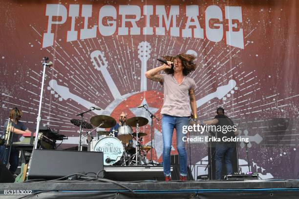 David Shaw of The Revivalists performs at Pilgrimage Music & Cultural Festival on September 24, 2017 in Franklin, Tennessee.