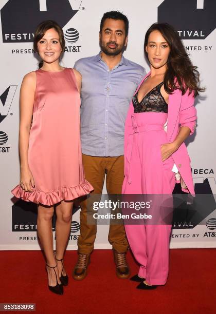 Italia Ricci, Kal Penn and Maggie Q attend the Tribeca TV Festival season premiere of Designated Survivor at Cinepolis Chelsea on September 24, 2017...