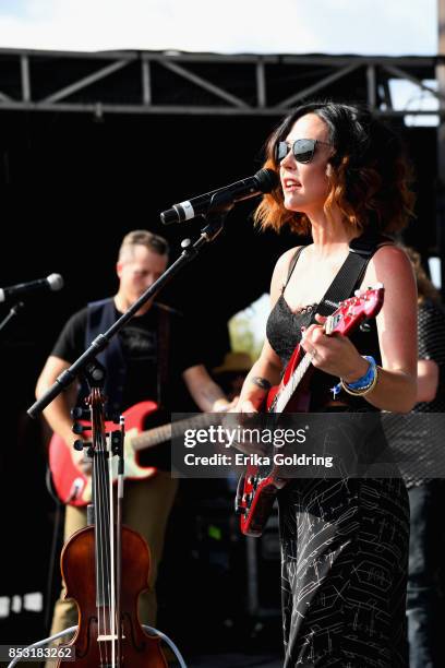 Amanda Shires performs at Pilgrimage Music & Cultural Festival on September 24, 2017 in Franklin, Tennessee.