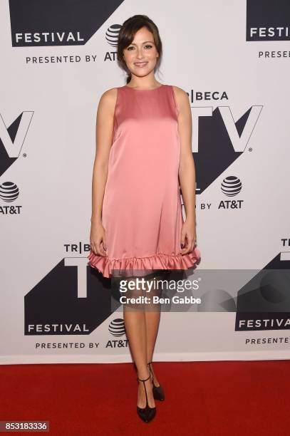 Italia Ricci attends the Tribeca TV Festival season premiere of Designated Survivor at Cinepolis Chelsea on September 24, 2017 in New York City.